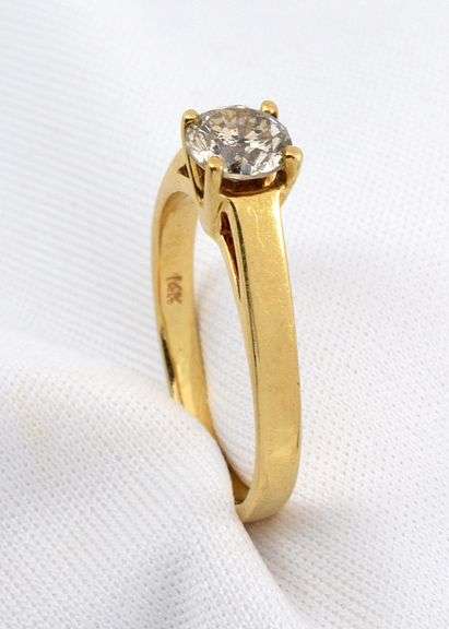 2/3 Carat Champagne Diamond Ring