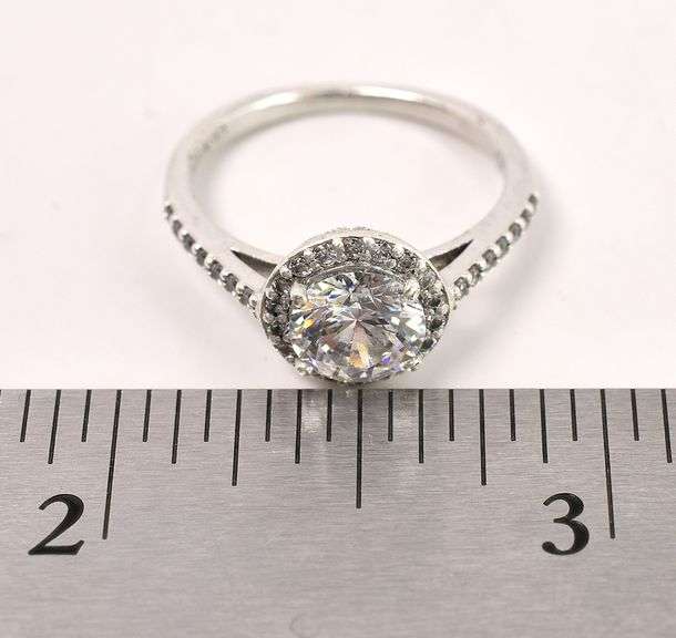 CZ Gem Ring in Sterling Silver