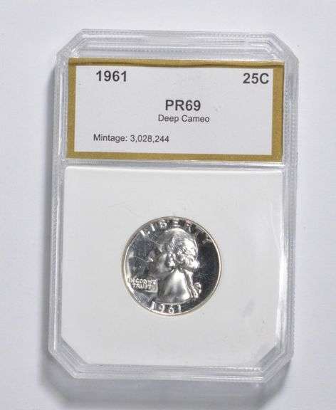 PR69 DCAM 1961 Washington Quarter - Graded PCI