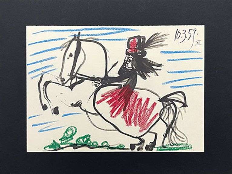 Very Collectible Pablo Picasso Lithograph from Toros y Toreros Circa 1961