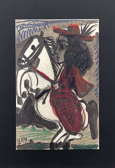 Very Collectible Pablo Picasso Lithograph from Toros y Toreros Circa 1961