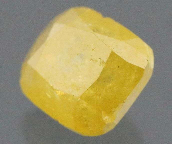 Unheated .30ct fancy yellow Diamond solitaire