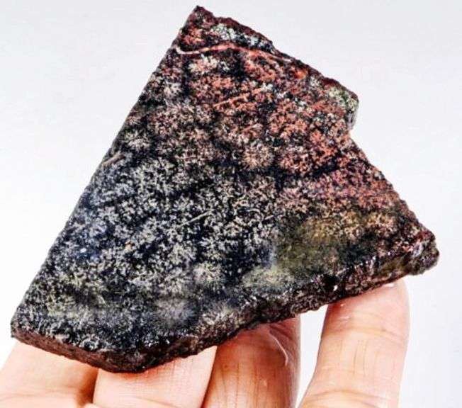 Intriguing 159ct snowflake patterned Jasper slab