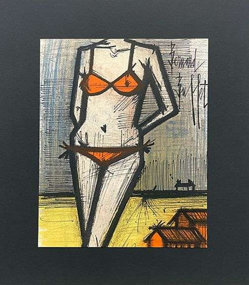 Vintage Limited Edition Bernard Buffet Lithograph Circa 1960's
