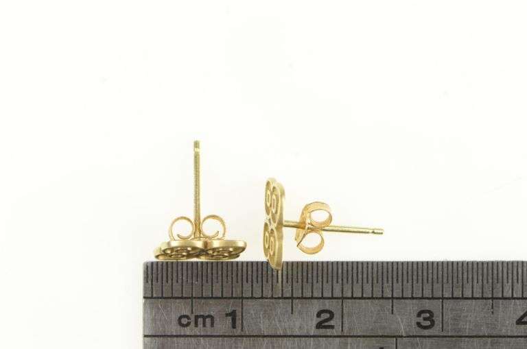 14K Yellow Gold 88 Dale Earnhardt Jr Nascar Stud Earrings