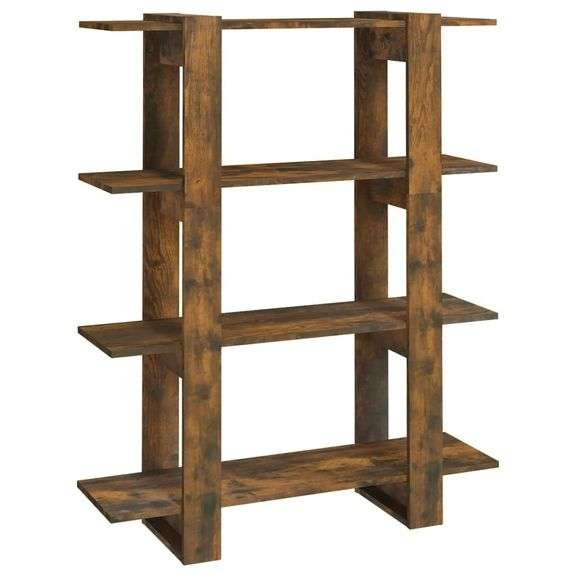 Smoked Oak Book Cabinet & Room Divider