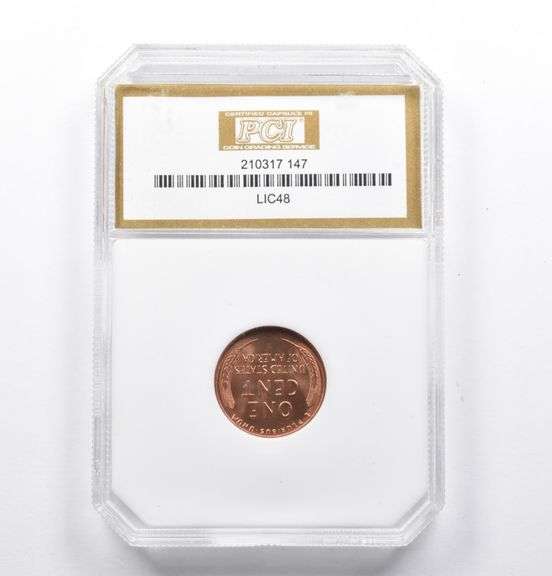MS67 Red 1948 Lincoln Wheat Cent PCI