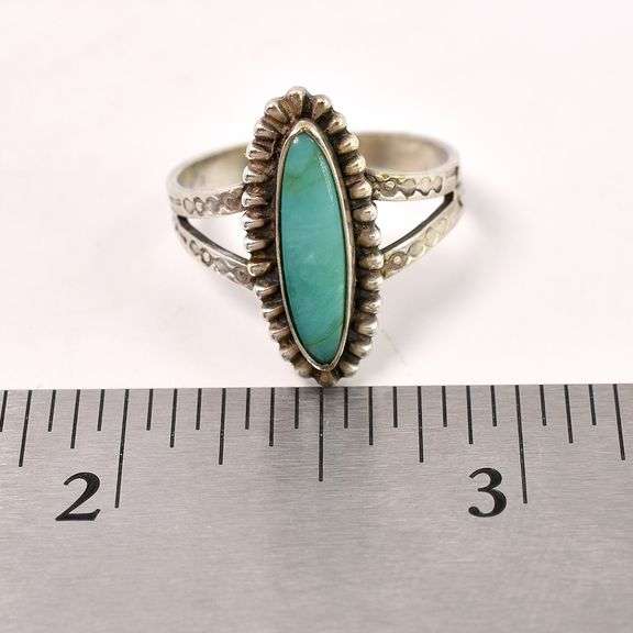 Maisel Indian Trading Post Turquoise Ring in Sterling Silver