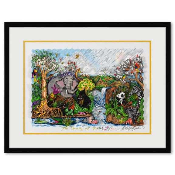 Serenity of the Wildlife (Yellow) by Fazzino, Charles