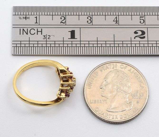 Lively Modern Ruby and Diamond Cluster