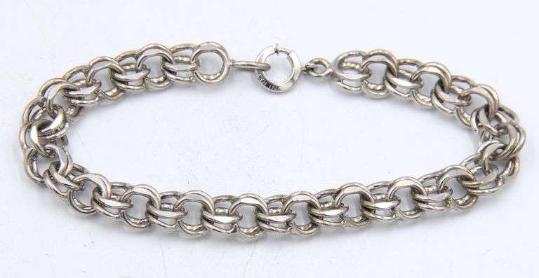 Group Lot of 8 Vintage 925 Sterling Silver Bracelets