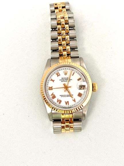 ROLEX DATEJUST WHITE ROMAN DIAL