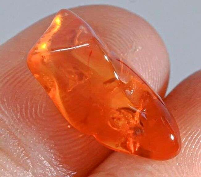 Really cool 3.70ct red Fire Opal nugget