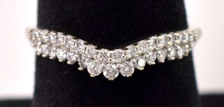 Beautiful 14K White Gold Enhancer Ring Band