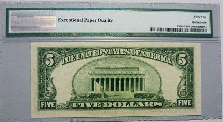 Gem Crisp 1950C $5 Star Note K.C. PMG 65 EPQ!