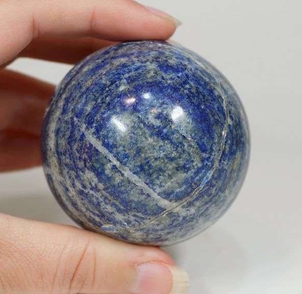 Eye catching 1,620ct bullseye Lapis sphere