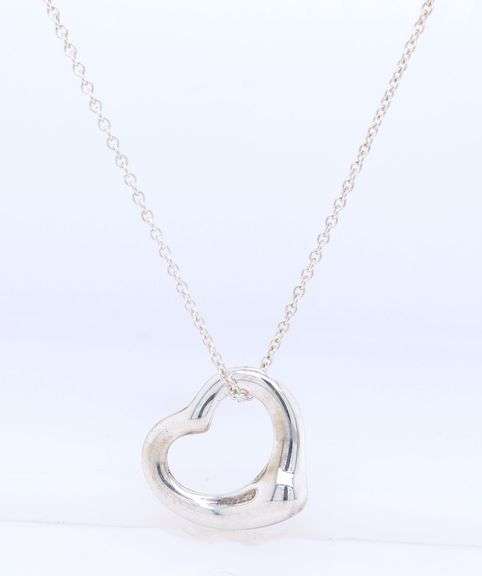 Tiffany & Co Elsa Peretti Open Heart Necklace