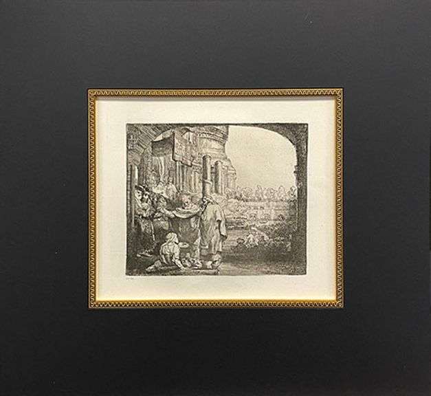 Extremely Rare Antique Rembrandt Original Heliogravure Circa 1880's