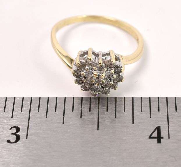 Amazing Diamond Heart Ring in Yellow Gold