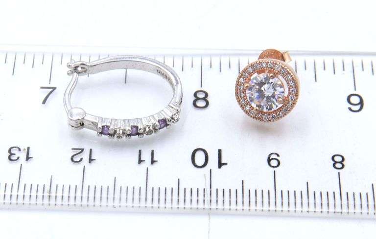 Vintage 925 Sterling Silver Lot of Earrings