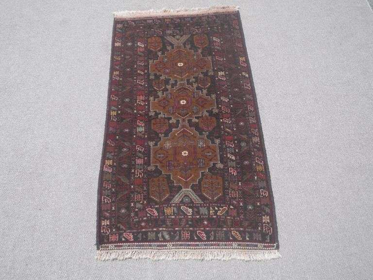 Handmade Persian Balouch 3.8x6.4