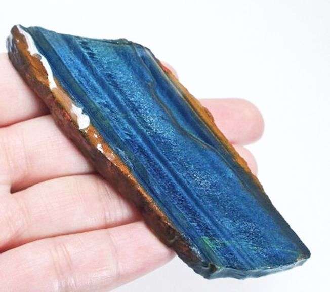 Mezmerizing 205ct uncut BLUE TIGERS EYE!!