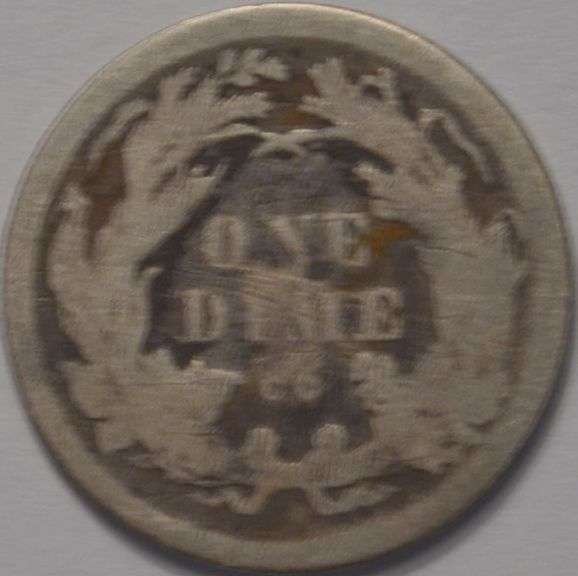 1875-CC Seated Liberty Dime