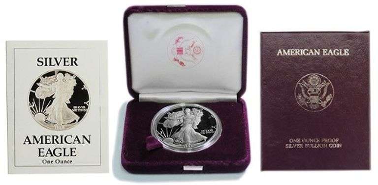 Exceptional Proof 1988 American Silver Eagle-Better Date!