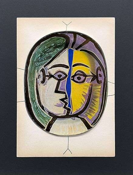 Very Rare Picasso Offset Lithograph in Gloss Coated from 1948