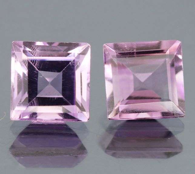 Gorgeous 4.65ct Brazilian pink Amethyst pair
