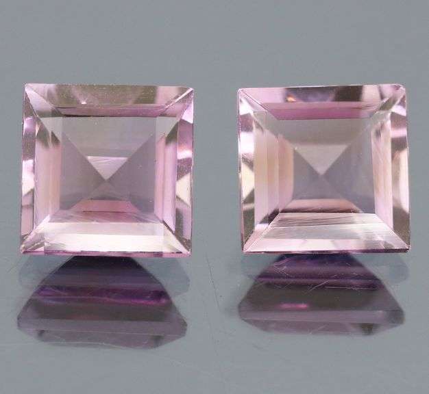 Excellent 4.51ct pink Amethyst pair