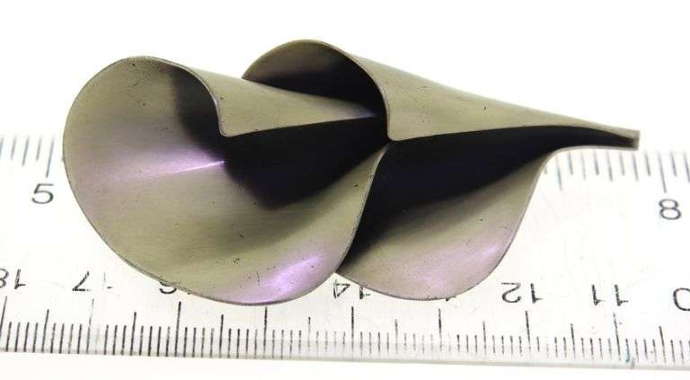 Sterling Silver Matte Double Swirl Pin