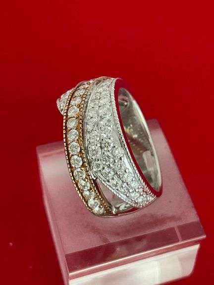CERTIFIED 18K GOLD AND DIAMOND BAND / RING