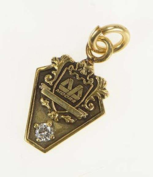 10K Yellow Gold Diamond Moore Years of Service Charm/Pendant