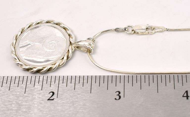 Aries Astrology Pendant Necklace in Sterling Silver