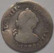 1774-Mo 1 Real Silver Coin