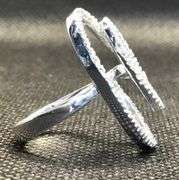STUNNING 14K WHITE GOLD FASHION DIAMOND LADIES RING
