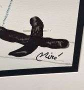 Collectible Limited Edition Joan Miro Lithograph Circa 1975