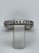 14K WHITE GOLD AND DIAMOND BAND