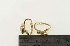 14K Yellow Gold Marquise Opal Ornate Bypass Clip Back Earrings