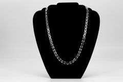 Sterling Silver Flat Marina Link Chain 8.2mm 925 Italy Anchor Mariner Necklace 26"