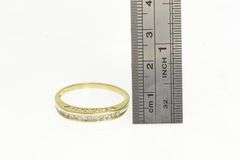 10K Yellow Gold 0.33 Ctw Love You 2000 Diamond Wedding Band Ring