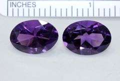 Grape Jelly Natural Amethyst Pair - 9.19 cts.