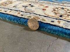 FINE SILK & WOOL NAIN RUNNER 10'