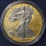 2010 Gold And Platinum Enhanced  Silver Eagle