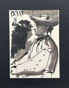 Very Collectible Pablo Picasso Lithograph from Toros y Toreros Circa 1961
