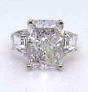 White Cubic Zirconia Sterling Silver Ring