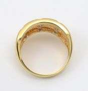 Contemporary Wide Ring with Diamonds