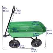 Folding Poly Garden Cart - Heavy Duty