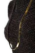 10k Yellow Gold Solid Flat Herringbone Chain 5.85mm Bracelet 9"